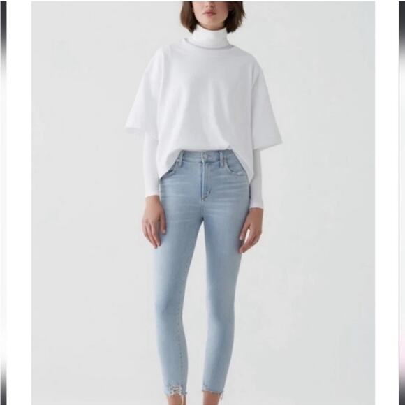 Agolde Women’s Sophie High Rise Skinny Crop in Parallel Size 30 - Picture 3 of 15